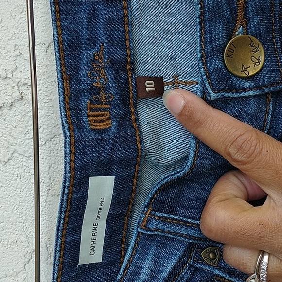 KUT From The Kloth Catherine Boyfriend Size 10 - Picture 4 of 14